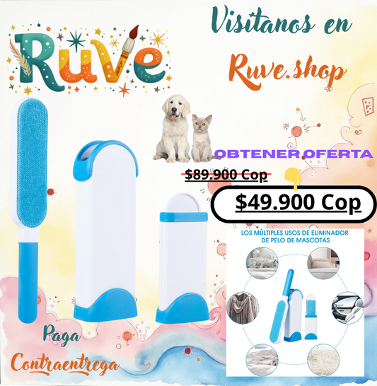 ✨ FurMagic Duo™ – Cepillo Quita Pelo 2 en 1 Auto-Limpiante