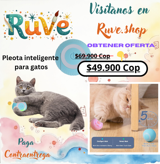 PetMotion Ball Pelota Interactiva Juguete Gato Perro